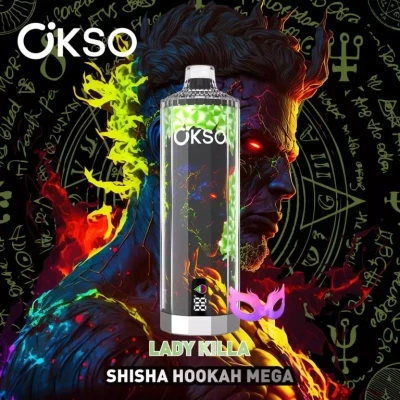 Okso Shisha Hookah Mega 50k Disposable Vape 50,000 puffs triple mesh coil