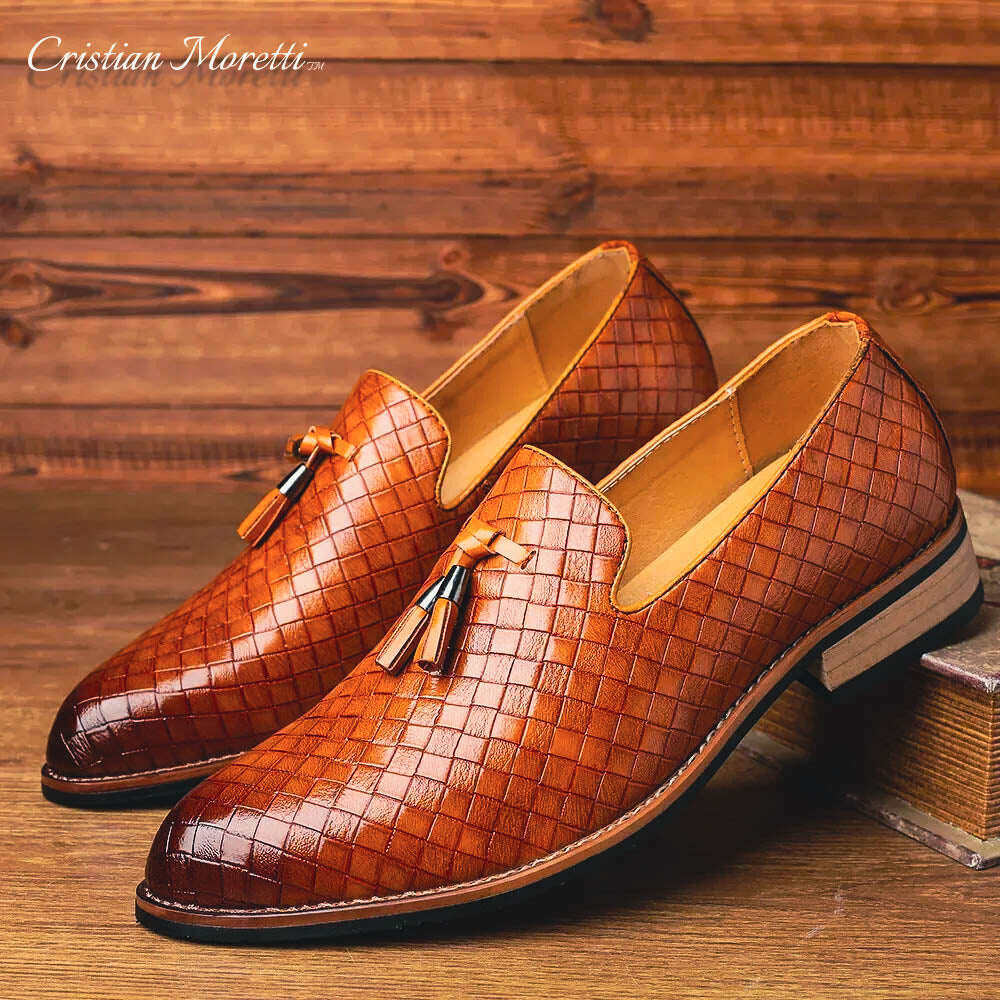 Sapatos DallasTM Leather Slip-On