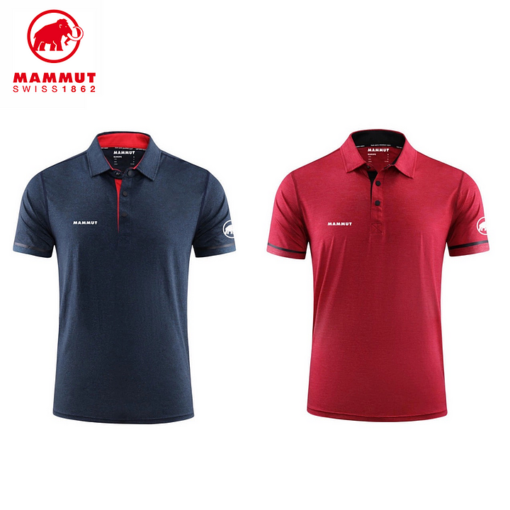 Camisas polo masculinas MAMMUT®, pacote com 2