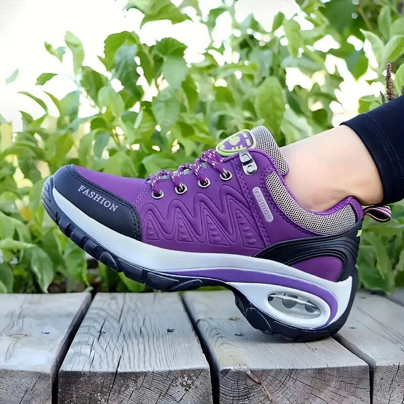 【35-42】2024 Nova almofada de ar feminina com aumento de altura sapatos casuais sola macia