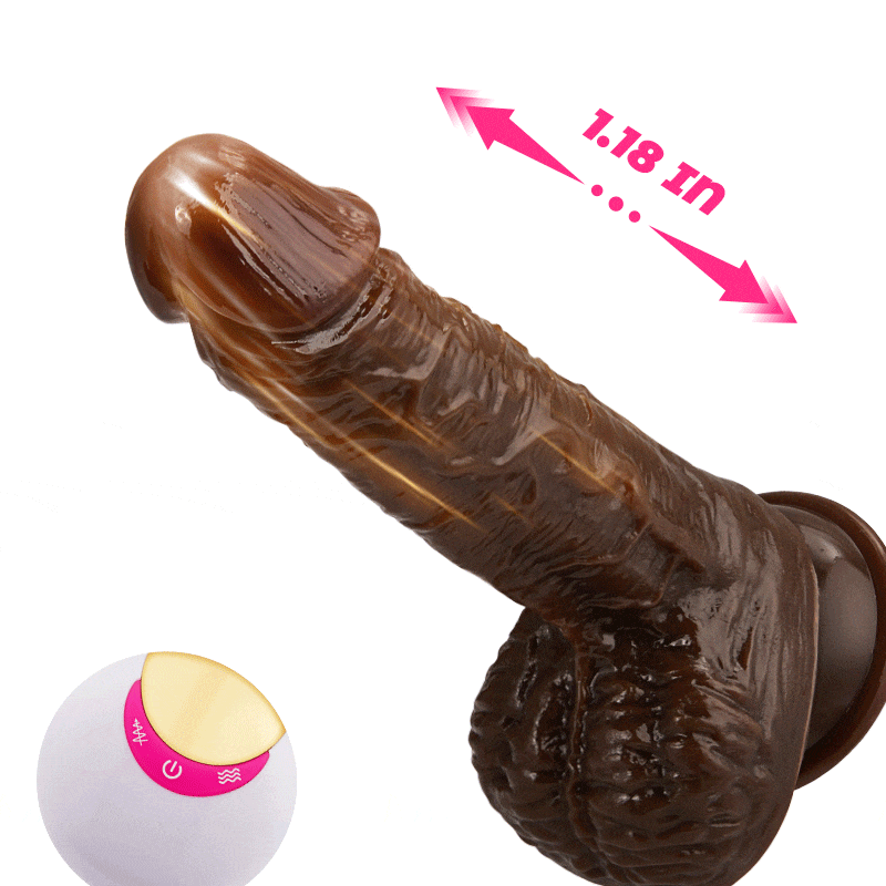 Chimp 8 Empurrando 8 Vibrando 8 Balan?ando Dildo realista selvagem realista 23 cm