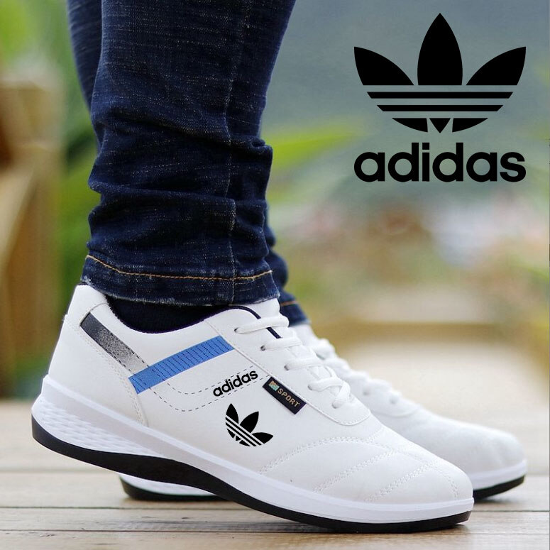 Adidas® 2025 sapatos casuais masculinos de couro, calçados esportivos à prova d'água, tênis respiráveis, sapatos masculinos de couro para jovens