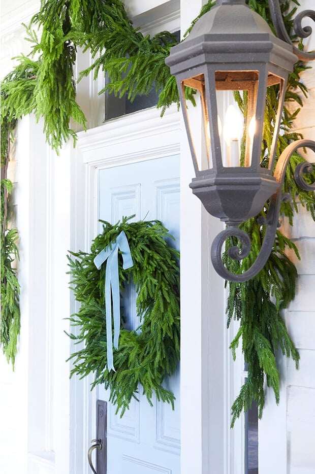 🎄Liquidação de Natal antecipada com 49% DE DESCONTO🔥Verduras naturais de Natal - Guirlanda de pinheiro Norfolk Real Touch