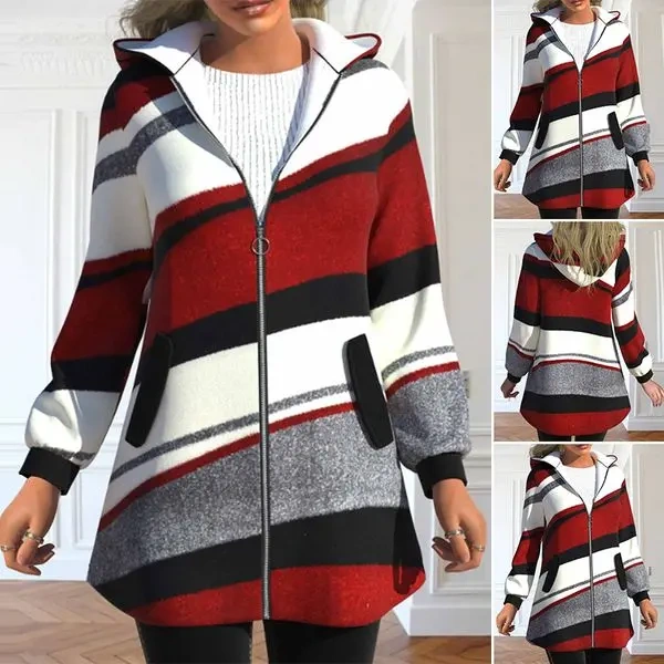 【S-3XL】 Nova jaqueta com capuz em promoção de inverno para mulheres, grossa e quente