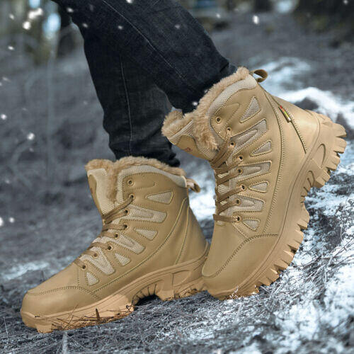 Ανδρικές στρατιωτικές μπότες μάχης Αδιάβροχες αντιολισθητικές μπότες πεζοπορίας Μπότες εργασίας κατά της διάτρησης