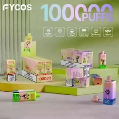 FYCOS 4 IN 1 100K 100000 Puffs Quad Taste Disposable Vape Wholesale LED Display