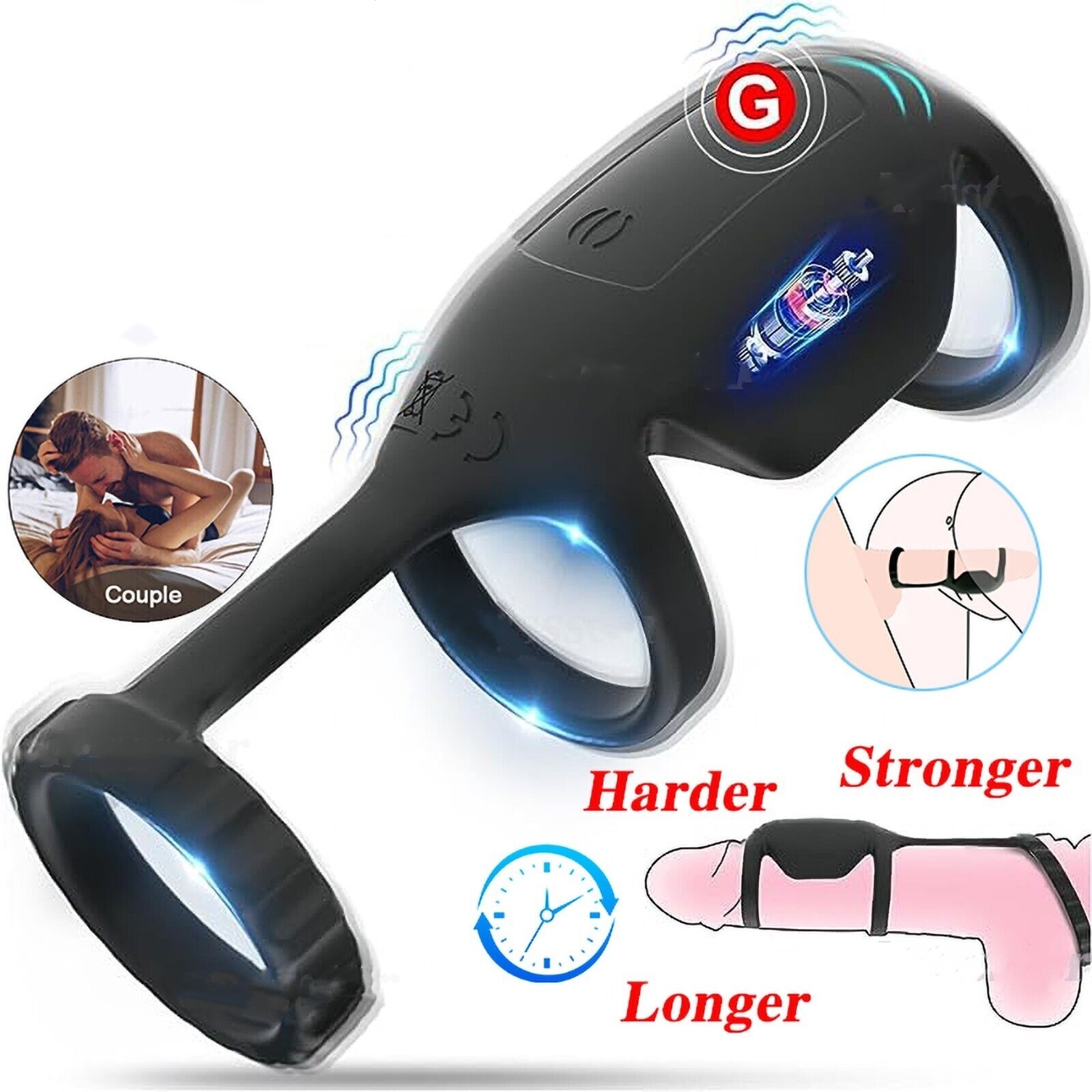 🎁 СПЕЦИАЛЕН КОЛЕДЕН ПОДАРЪК ЗА 2024 Г. - 70% ОТСТЪПКА💥💥--💕4 В 1 ВИБРИРАЩ ПРЪСТЕН ЗА ПЕТЕЛ