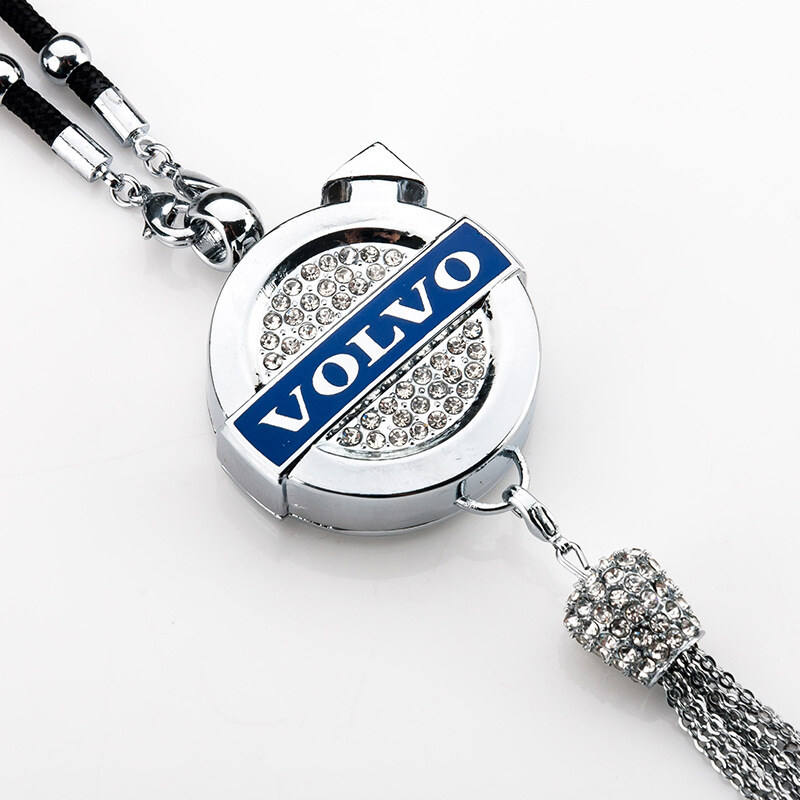 Pingente de aromaterapia com logotipo de carro com diamante de metal