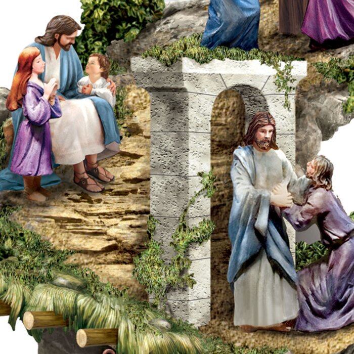 Jesus ornamentos religiosos Cristo bela vida estátua escultura cristã resina artesanato decoração para casa