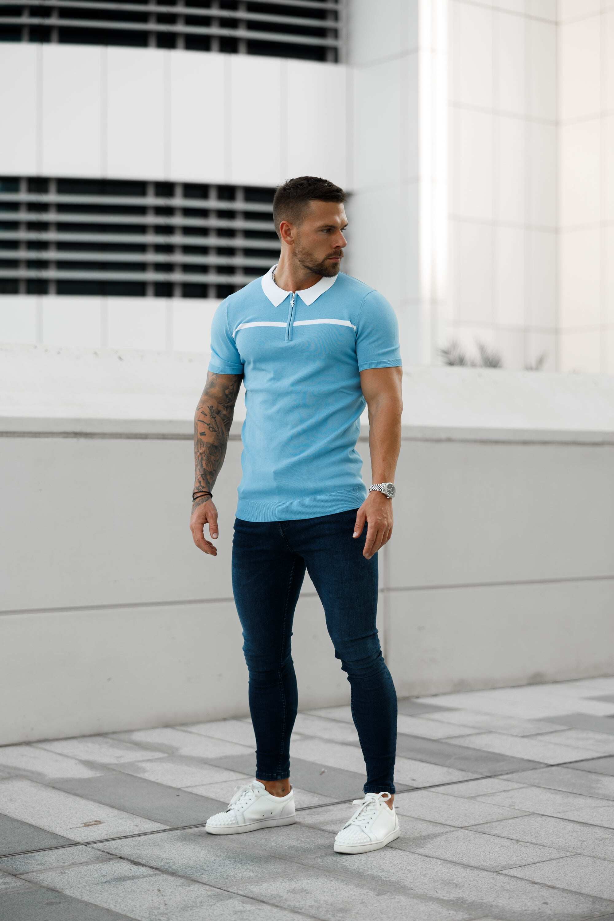 Ultra Stretch Navy Slim Jeans - FSJEAN001