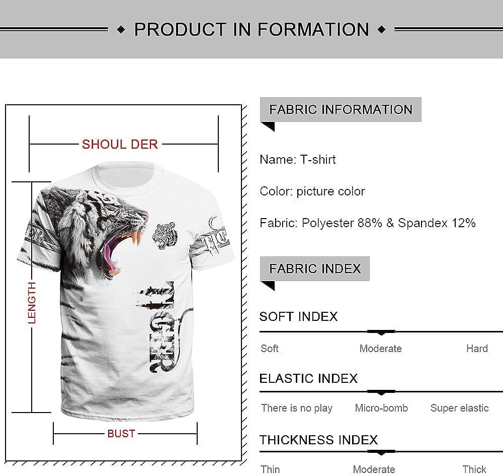 Men's 3D Print Skull T-Shirt 3D Creative Print Short Sleeve T-Shirt Casual Round Neck Novelty Street Fashion Tees Shirt