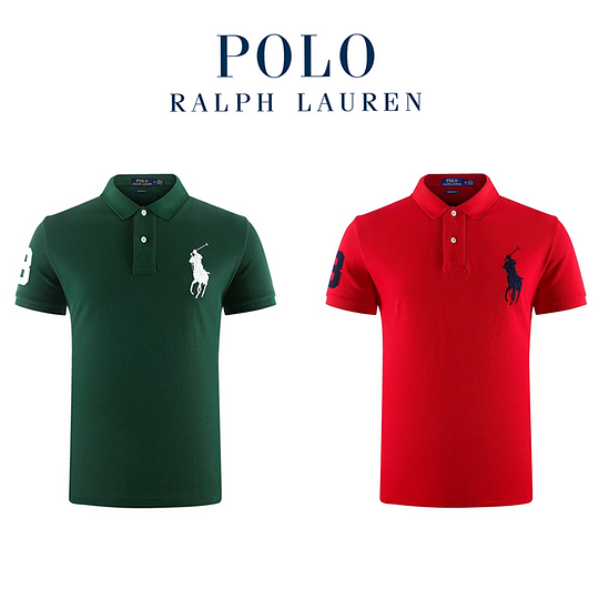 Camisas polo masculinas Ralph Lauren®, pacote com 2