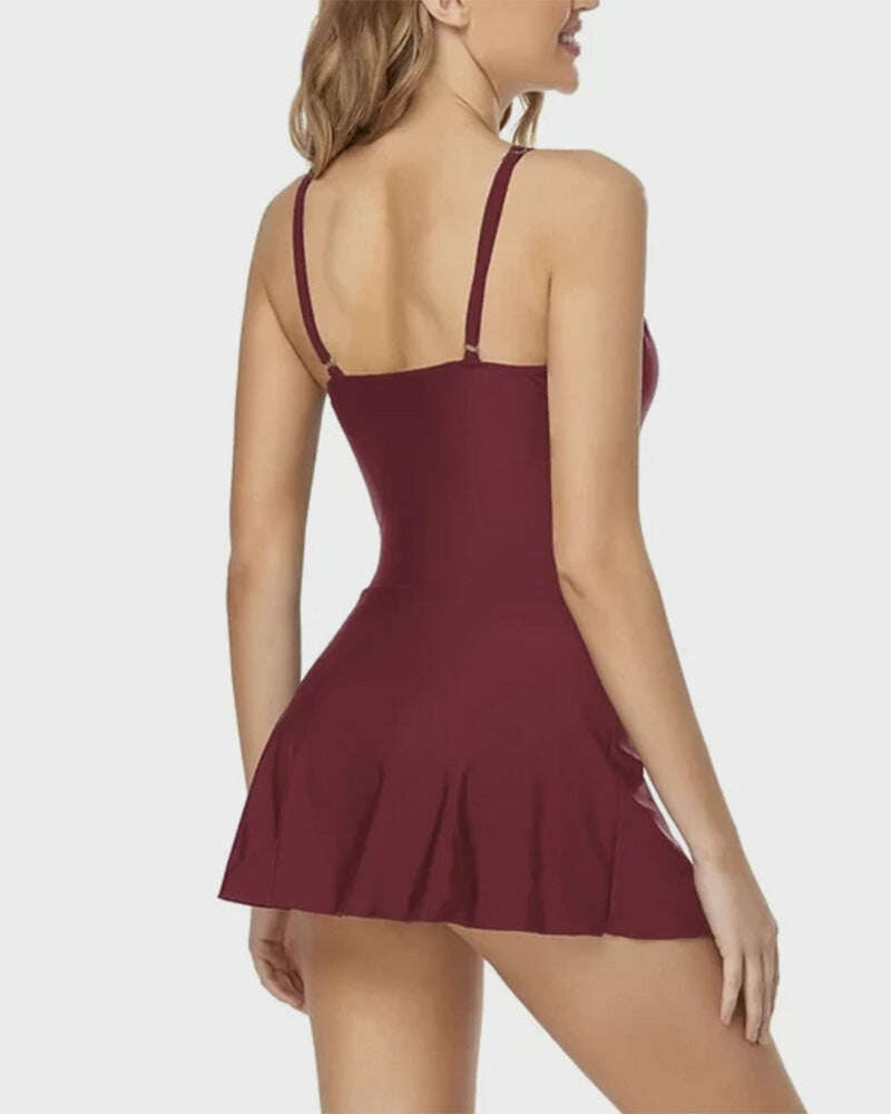 2025 New Women's Tummy Control Slim Fit One Piece Swimsuit