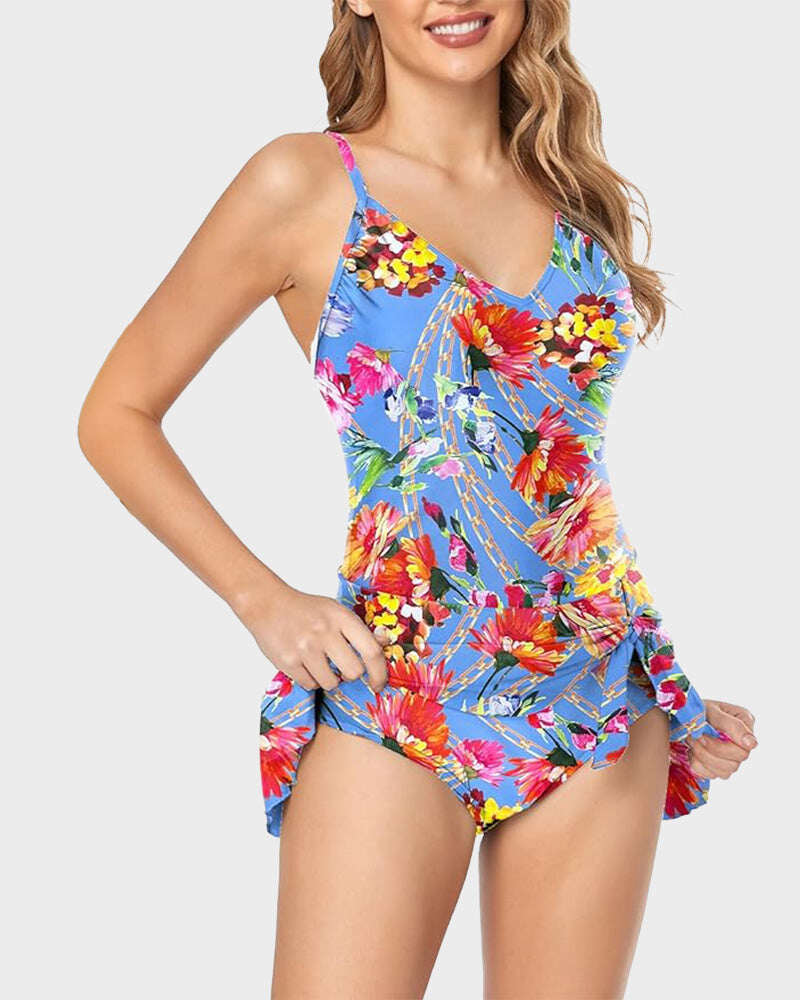 2025 New Women's Tummy Control Slim Fit One Piece Swimsuit