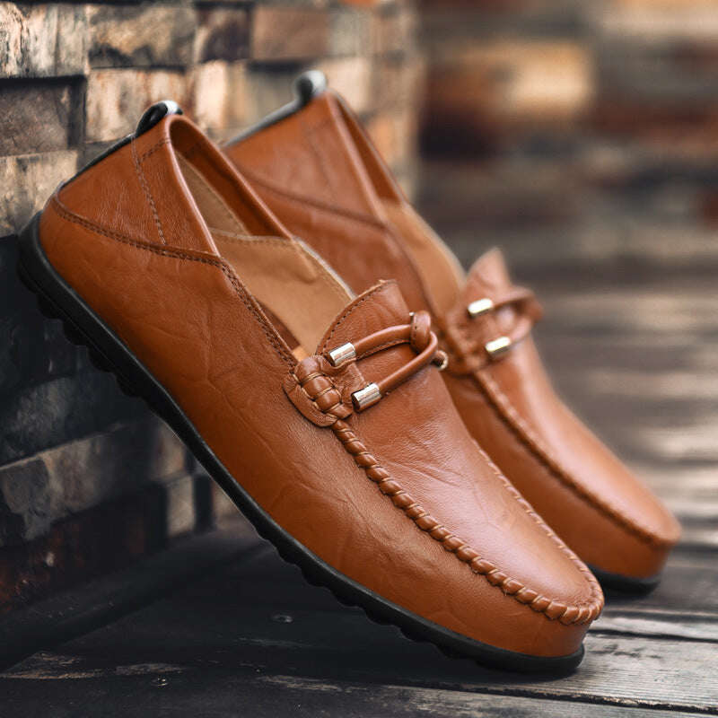Mocassins de couro genuíno Cambridge