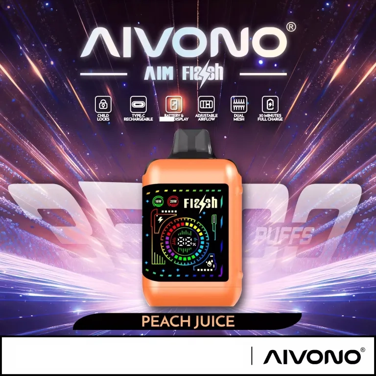 AIVONO AIM FLASH 35000 Puffs Peach Juice