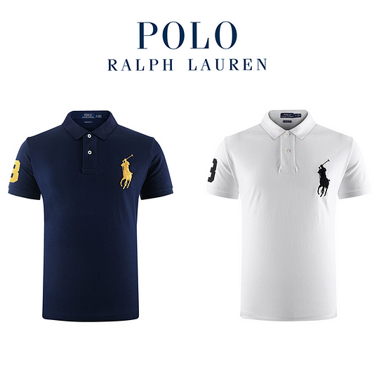 Camisas polo masculinas Ralph Lauren®, pacote com 2