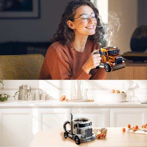 Χειροποίητη κούπα καφέ φορτηγού