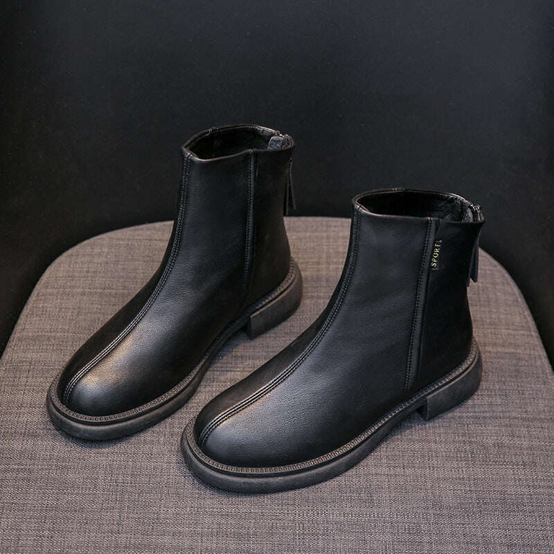 Botins femininos com zíper