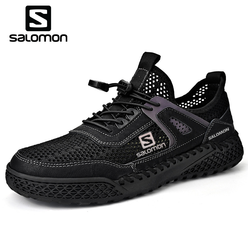 Męskie skórzane buty turystyczne Salomon®