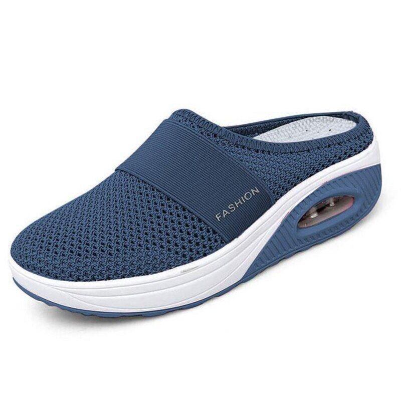 Sapatos de passeio Air Cushion Slip-On Sapatos de passeio Ortopédicos Diabéticos