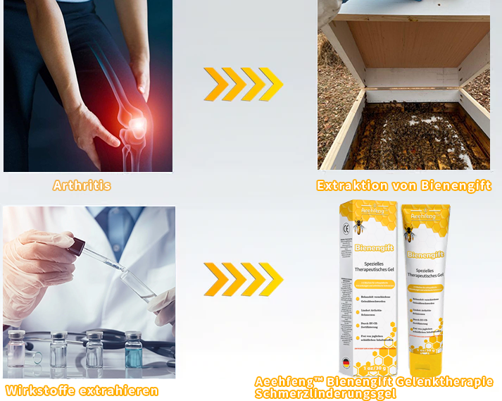 🐝🐝Aeehfeng™ Bee Venom Joint Therapy Pain Relief Gel (Extrato de Abelha da Nova Zelândia - Especializado em dores ortopédicas e de artrite)