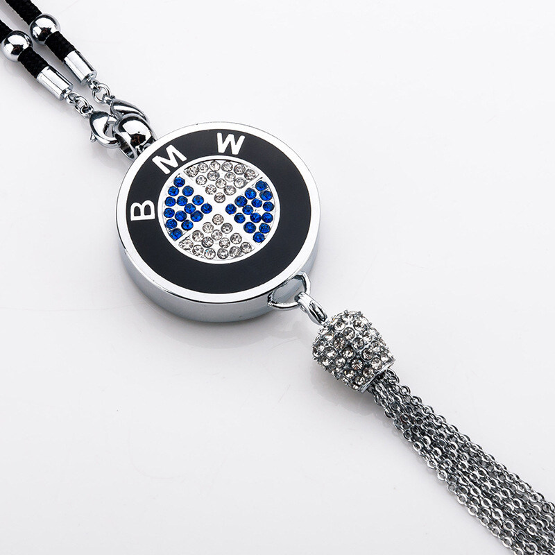 Pingente de aromaterapia com logotipo de carro com diamante de metal
