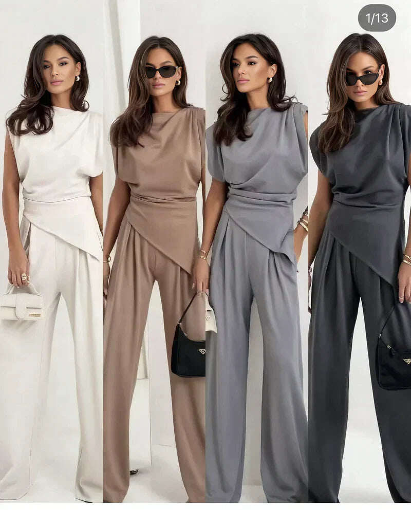 Conjunto elegante de uma peça para mulheres