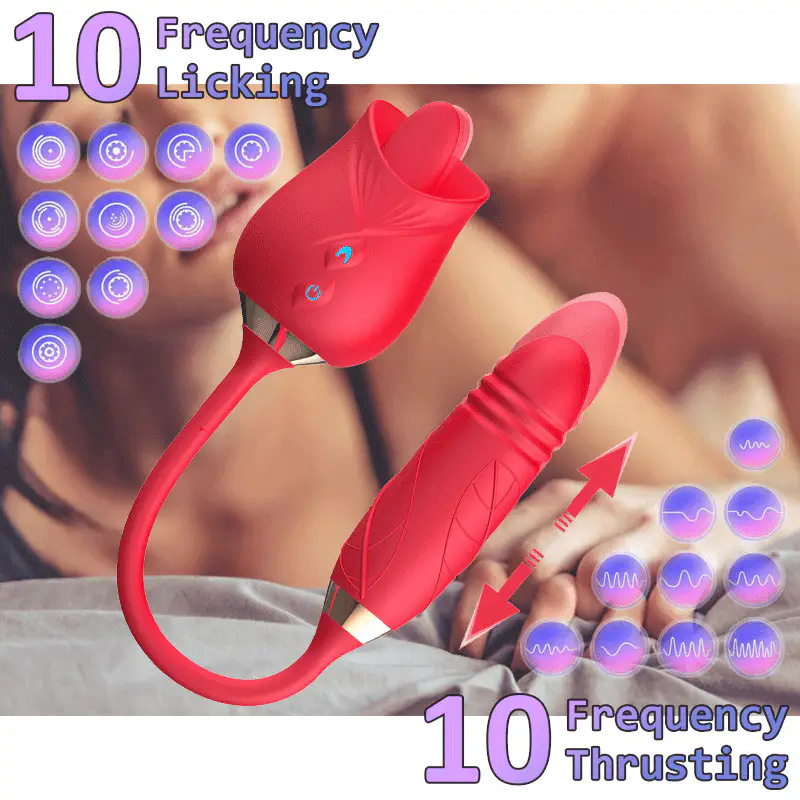 🎁Promoção imperdível de 2025👩Dispositivo de descompressão premium Rose com 10 modos de conforto