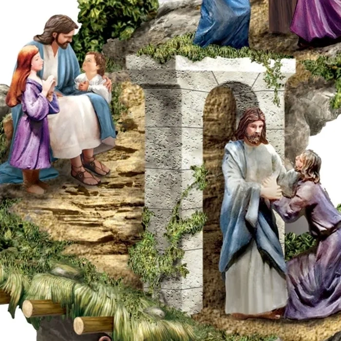 Ornamentos religiosos de jesus, bela estátua da vida, estátua cristã, artesanato em resina, decoração para casa