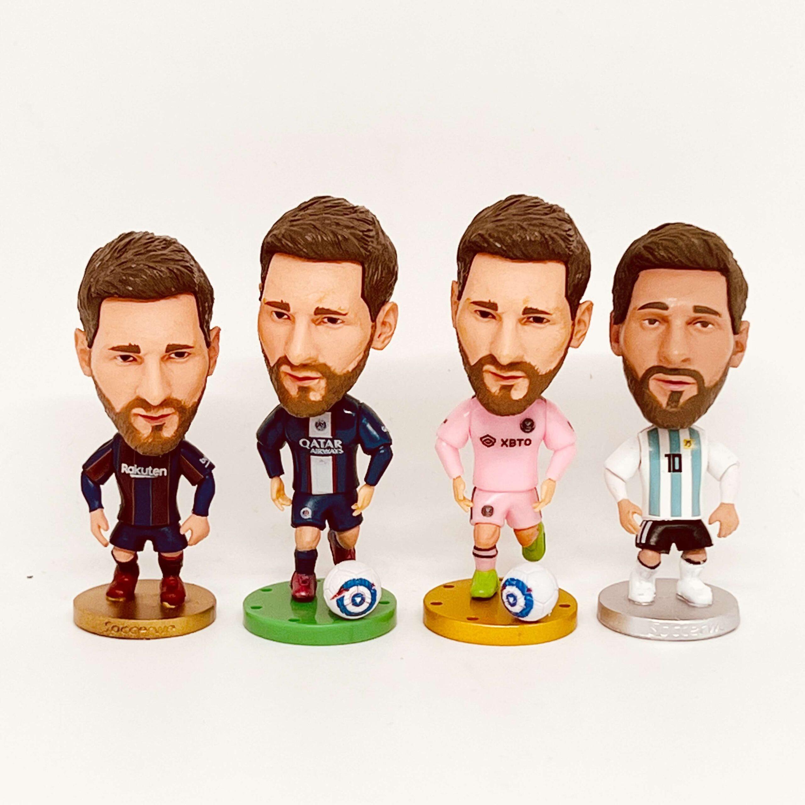 🔥⚽2025 Conjunto de estatueta de anime de estrela de futebol mais vendido e ornamento de mini troféu de metal🏆