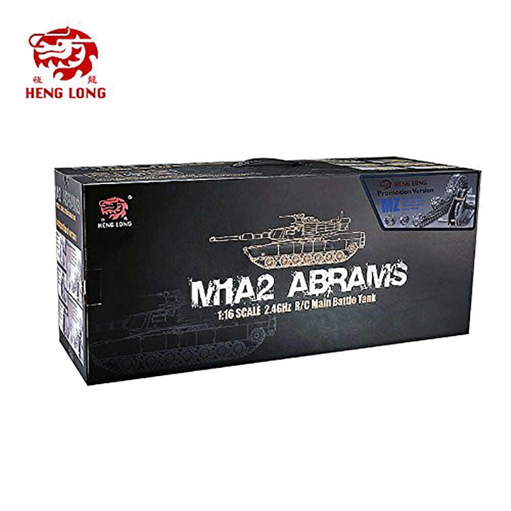 Heng Long M1A2 Abrams Tanque RC 1:16 Tanque de Batalha Principal do Exército dos EUA