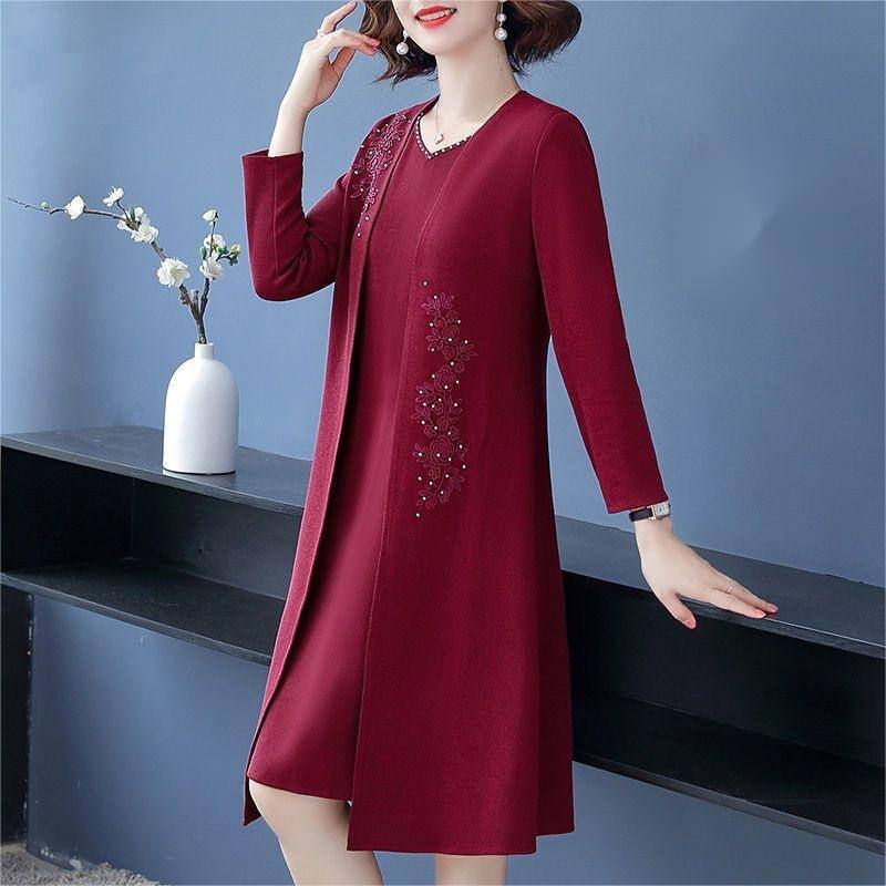 🌸Women's elegant jacket and dress 2-piece set