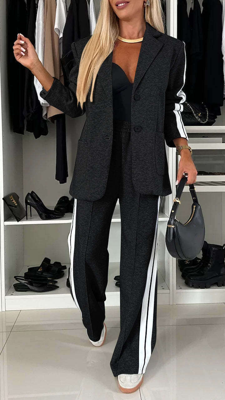 CONJUNTO DE DUAS PEÇAS ELEGANTE, CONFORTÁVEL E ELEGANTE OUTONO 2024