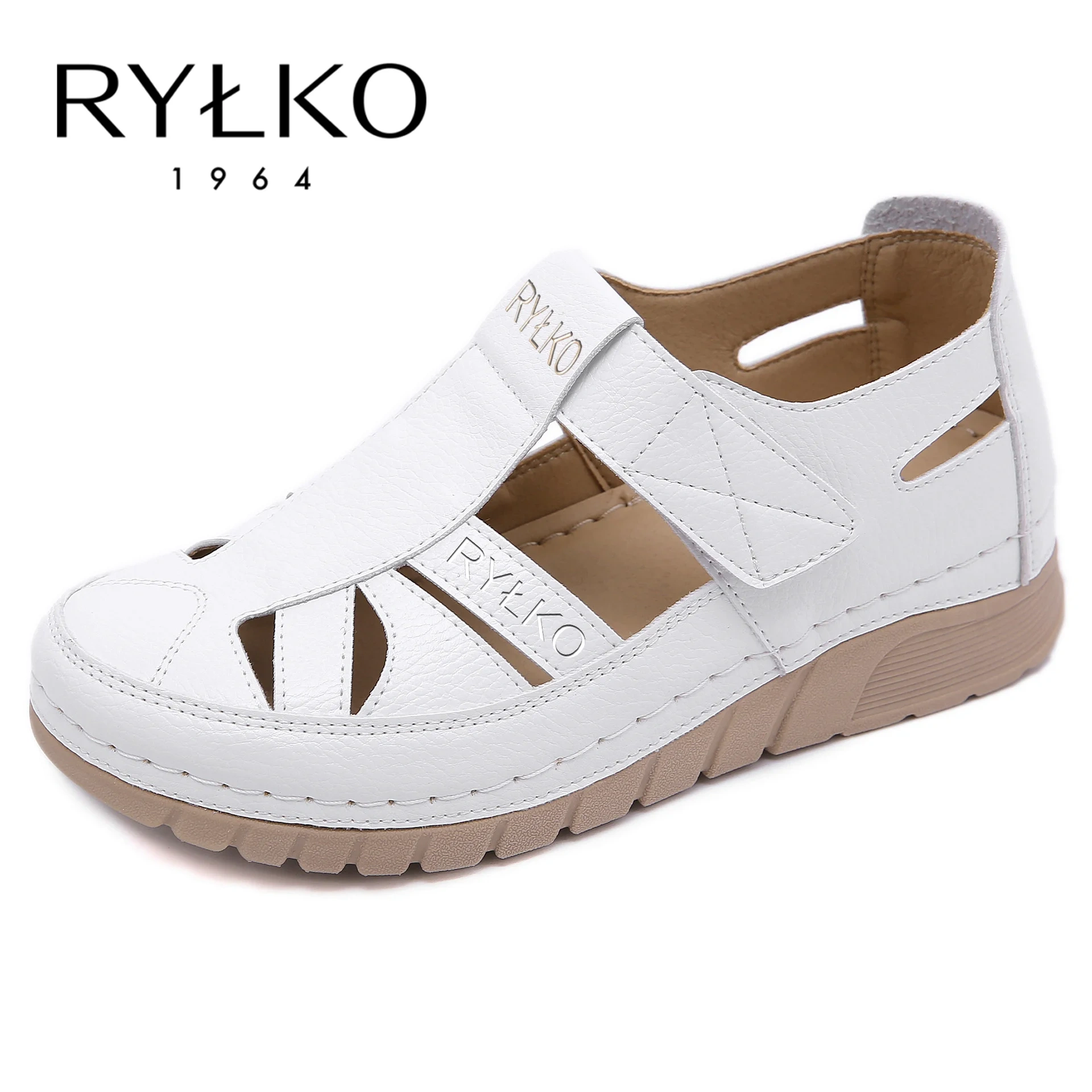 Sandálias leves de massagem com velcro Wedge RYLKO® 2025