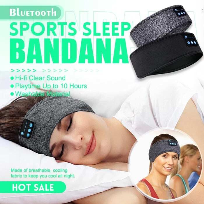 Bandana esportiva Bluetooth para dormir