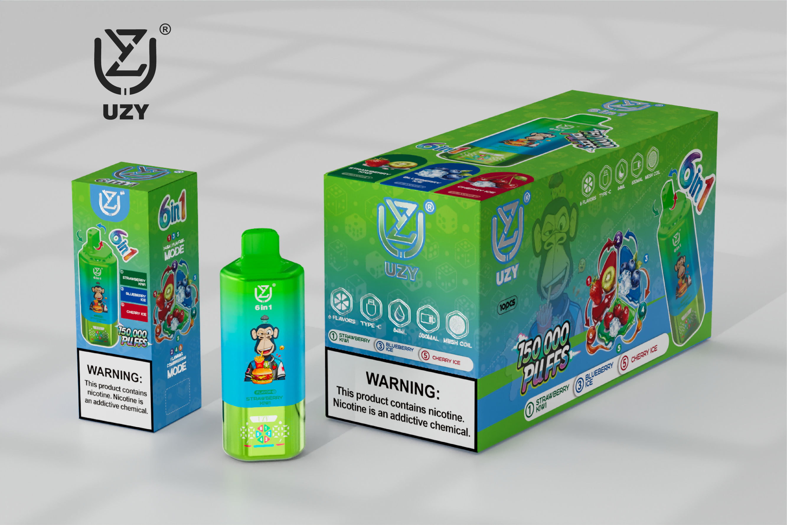 UZY 6 in 1 150000 Puffs6