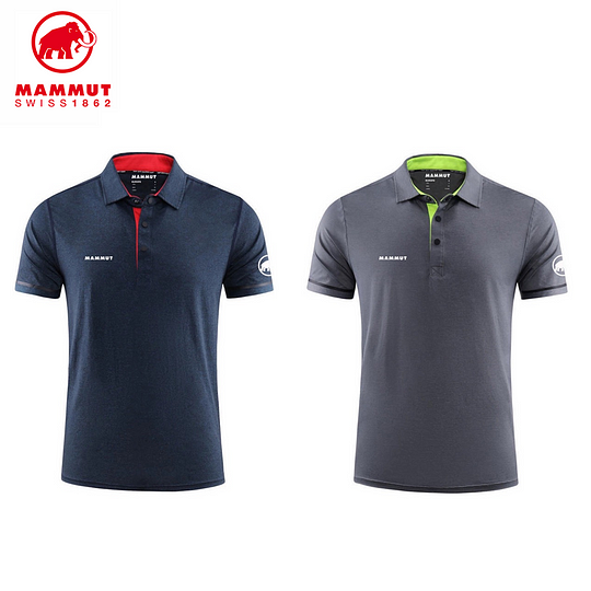 Camisas polo masculinas MAMMUT®, pacote com 2