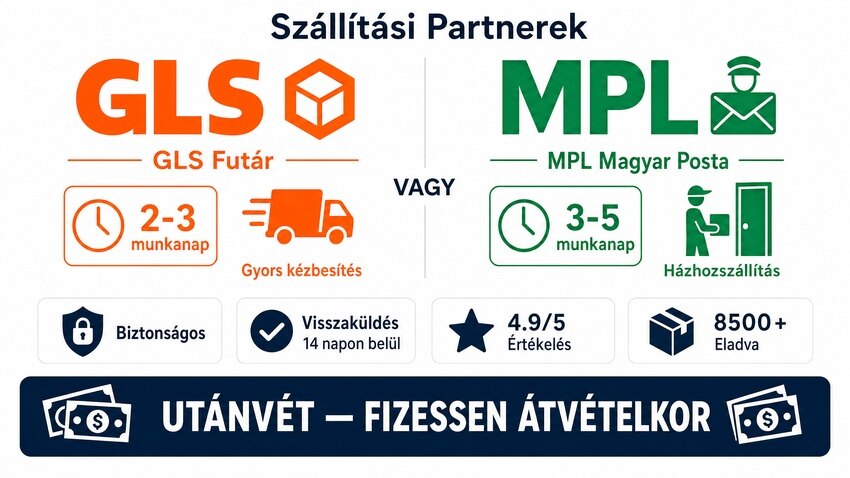 Bang Box 20K utánvét fizetés - GLS futár és MPL Magyar Posta házhoz szállítás