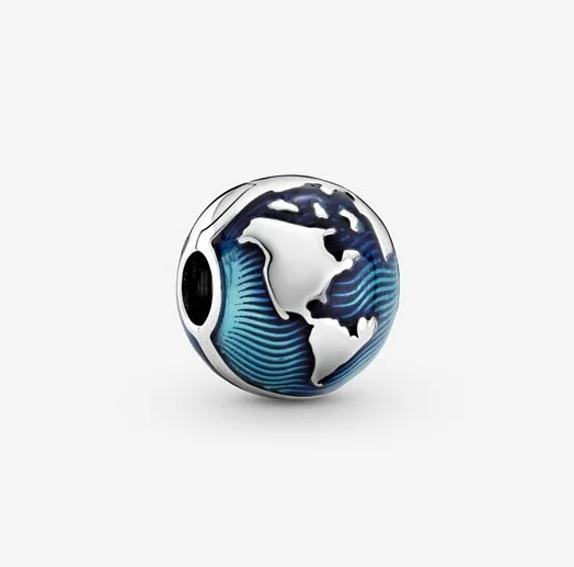 Set de brățări cu farmec albastru oceanic