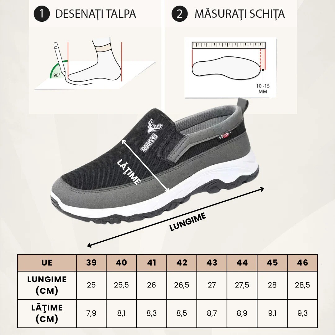 COMFORTSLIP™ - TÊNIS DE ACADEMIA COM ESPUMA DE MEMÓRIA MASCULINA