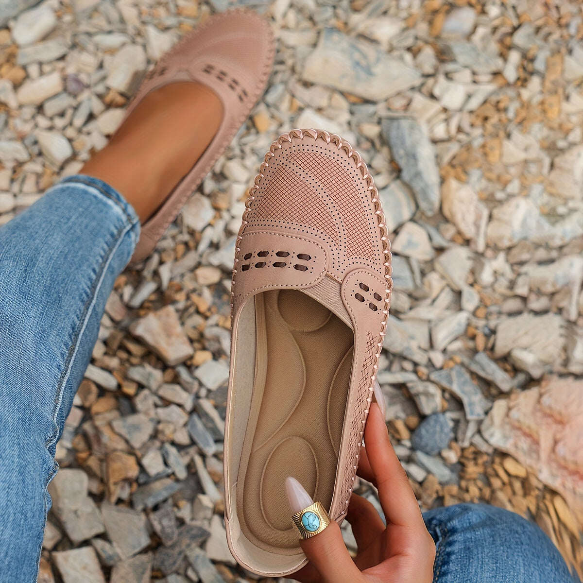 🔥 Dia Santo 50% de desconto 🔥 Sapatos ortopédicos baixos para mulheres, leves, antiderrapantes, respiráveis