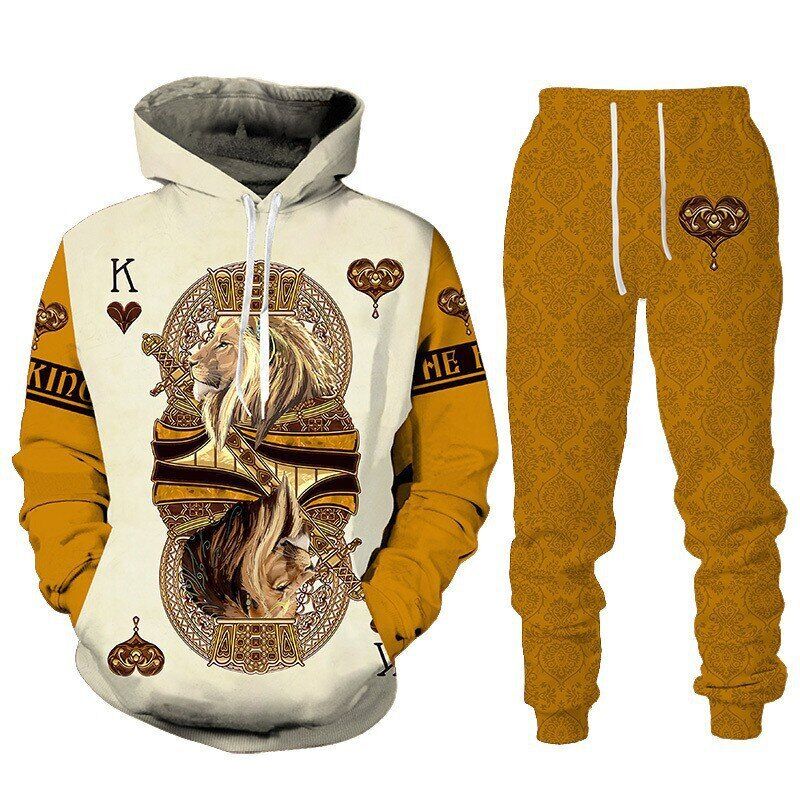 HOODIE LEÃO 3D MASCULINO