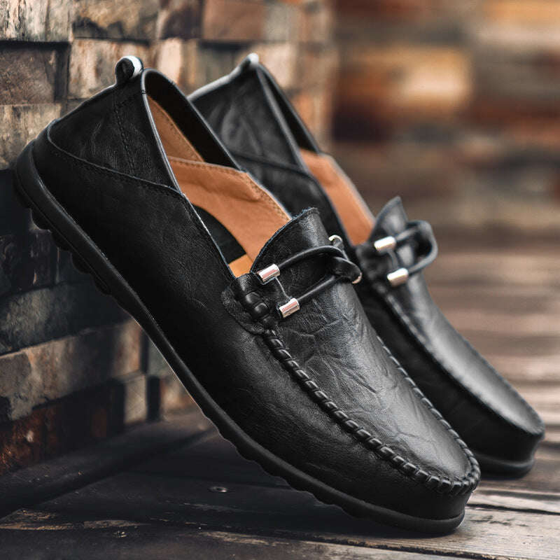 Mocassins de couro genuíno Cambridge