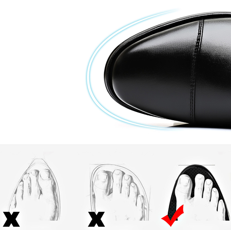 Sapatos formais de couro para homens de negócios