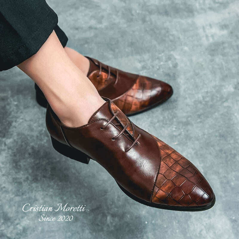 Sapatos Derby de Couro Premium 