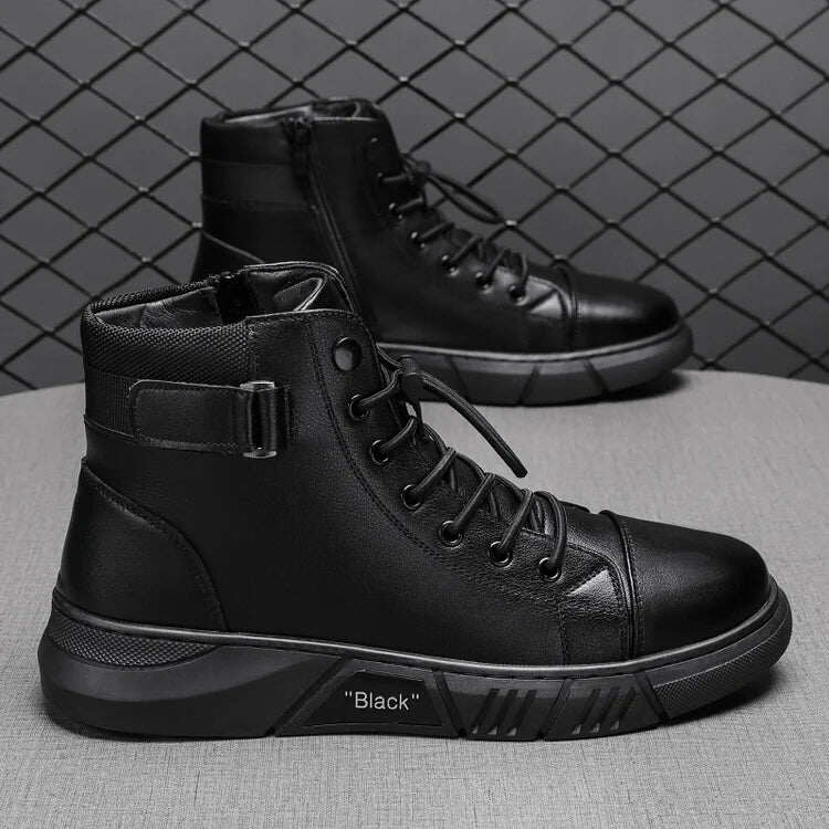 Męskie buty casualowe ogólnego przeznaczenia wykonane ze skóry naturalnej