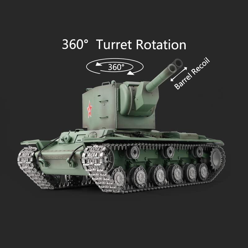 Tanque RC Heng Long 3949 KV-2 soviético TK7.0 - Versão Profissional