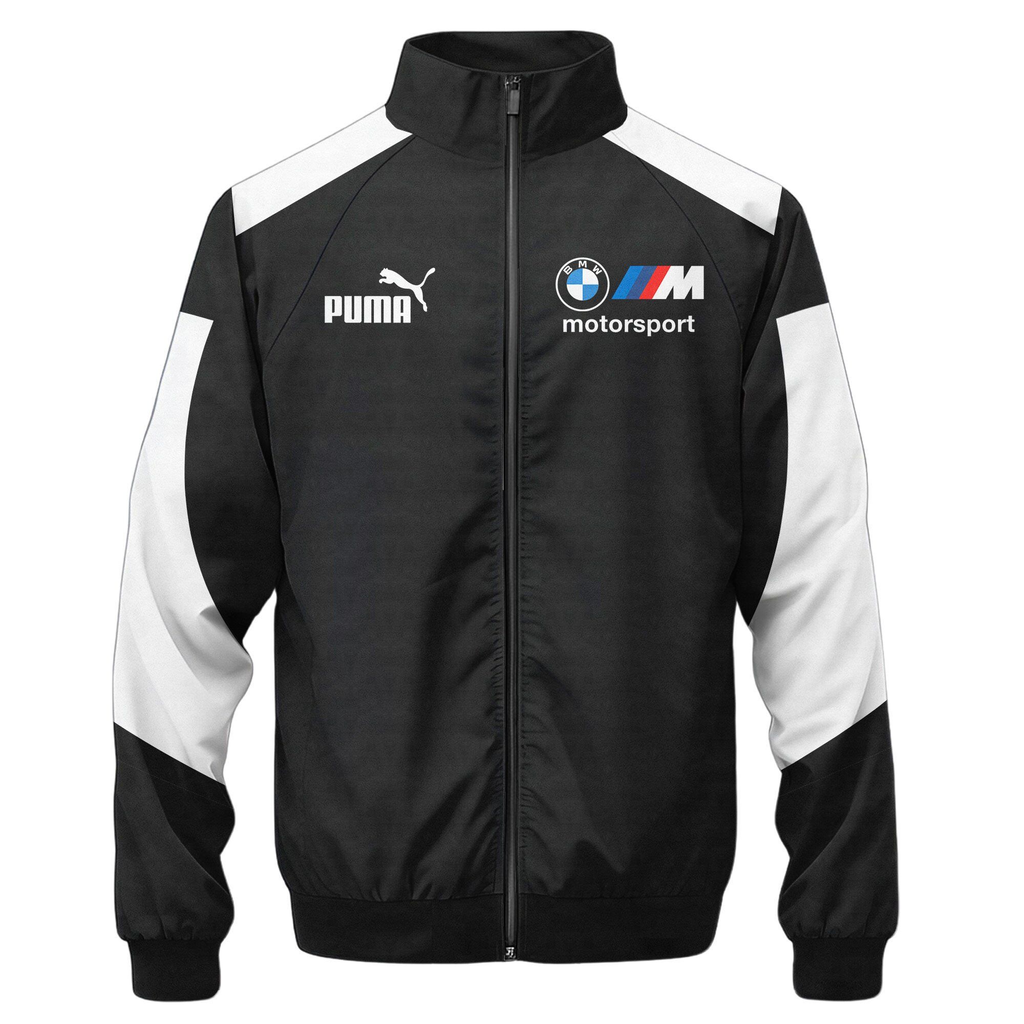 Személyre szabott BW Motorsport V2 Zipper Stand gallér dzseki és melegítő szett