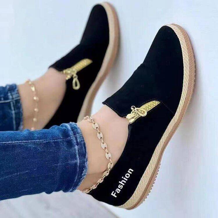 [Compre um e ganhe outro] Primavera e outono europeu e americano plataforma de cor sólida sapatos de lona de corda de cânhamo macio para mulheres